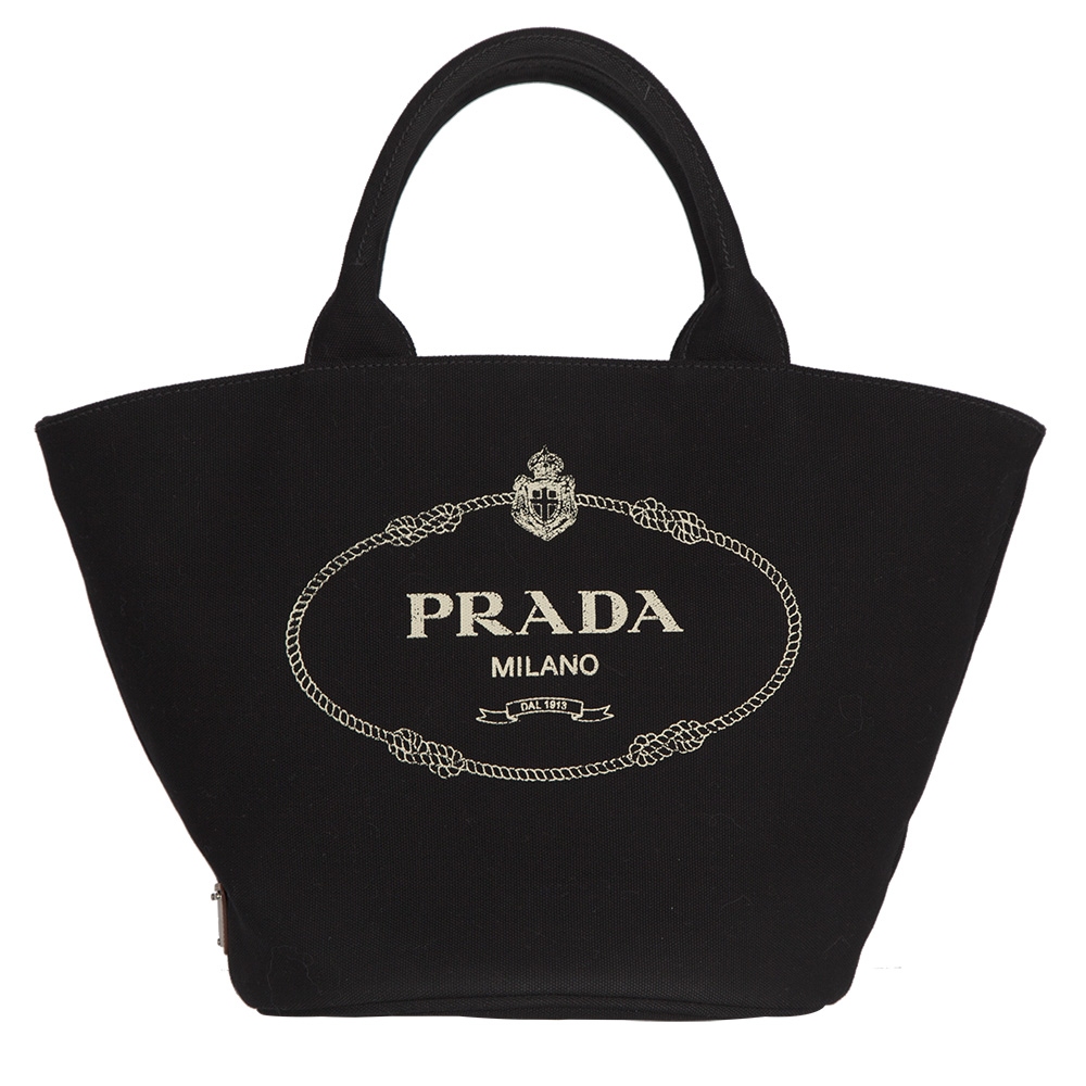 Bolso Prada Bolso Canapa Canvas Negro Tienda de Bolsos de Marca online