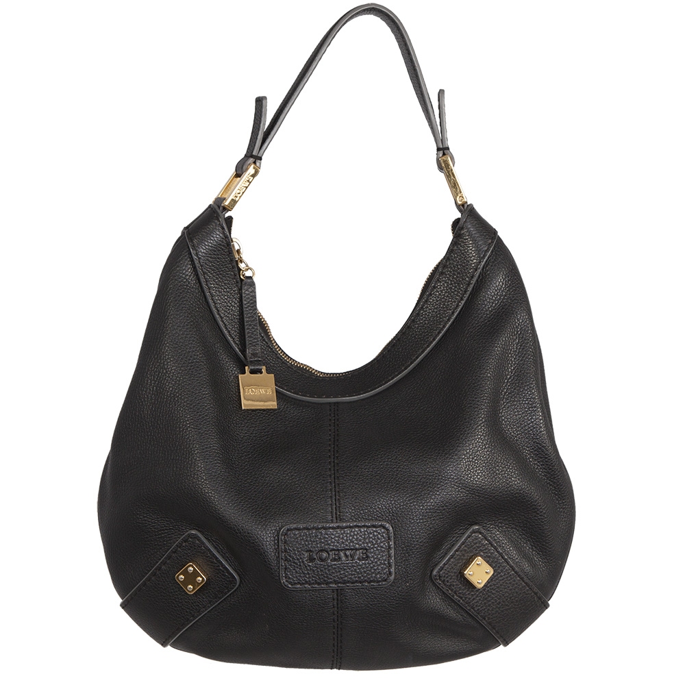 Bolso Loewe Bolso Hobo Piel Negro Tienda de Bolsos de Marca online