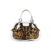 D&G Bolso Knitting Canvas Leopardo