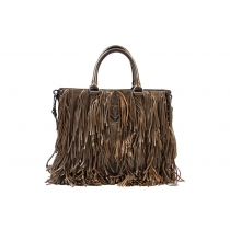 Prada Bolso Fringe Marrón