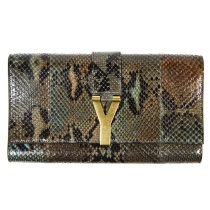 YSL Chyc Python Clutch