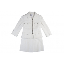 Chanel Traje Chaqueta Blanco T 36/38