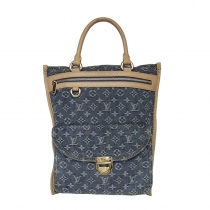 LV Sac Plat Denim Monogram