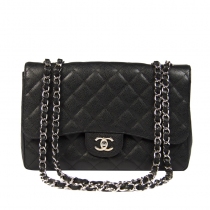 Chanel 2.55 Caviar Jumbo Negro