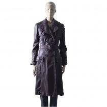 Burberry Abrigo Trench Piel T 36