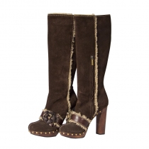 D&G Botas Ante marrón T 37.5