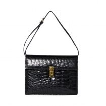 Loewe Bolso Cocodrilo Negro