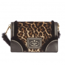 Prada Bolso Cavallino Leopardo