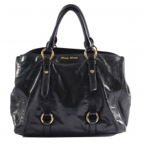 Miu Miu Bolso Satchel Negro