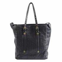 Bottega Veneta Bolso Negro Intreciatto