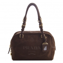 Prada Bowler Ante Marrón