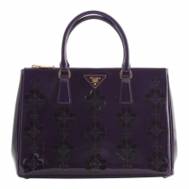 Prada Spazzolato Tote Viola