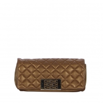 CH Clutch Piel Acolchado Bronce