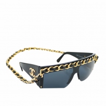 Chanel Gafas Negras con Cadena