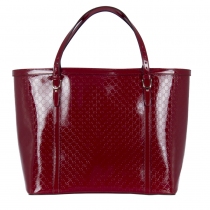 Gucci Microguccisimma Tote Rojo Charol