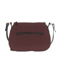 Loewe Bolso Bandolera Lona Burdeos