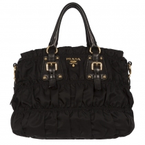 Prada Tessuto Gaufre Negro