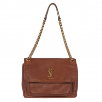 Saint Laurent Bolso Niki Mediano Marrón