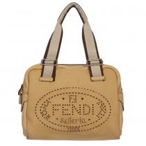 Fendi Bolso Satchel Selleria Beige