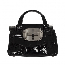 Miu Miu Bolso Turnlock Charol Negro