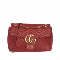 Gucci Bolso GG Marmont Matelasse Rojo