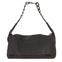 Chanel Bolso Negro Piel Caviar