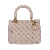 Dior Bolso Lady Dior Supple Studded