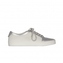Chanel Sneakers Piel Blancas y Plata 39