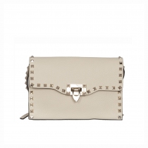 Valentino Bolso Pequeño Rockstud Marfil