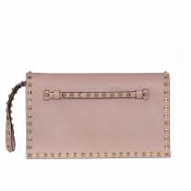 Valentino Clutch Rockstud Rosa