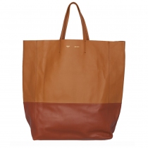 Celine Bolso Cabas Vertical Bicolor