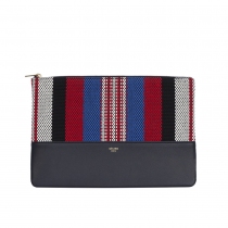 Celine Clutch Solo Pouch Rayas Navy