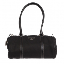 Prada Bolso Nylón y Piel Negro