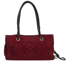 Loewe Bolso Letras Ante Rojo