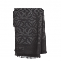 Loewe Pañuelo Negro Logo Lurex