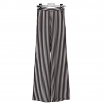 Etro Pantalón Rayas Negro y Beige T 36