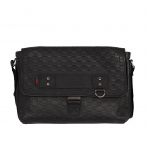 Gucci Bolso Messenger Caucho Negro