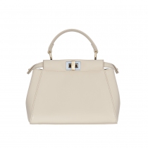 Fendi Bolso Iconic Mini Peekaboo Blanco