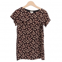 Saint Laurent Top Seda Carazones T 38