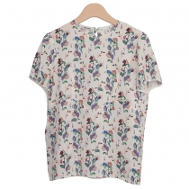 Miu Miu Top Floral Seda T 37