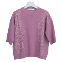 Valentino Jersey Rosa con Encaje T S