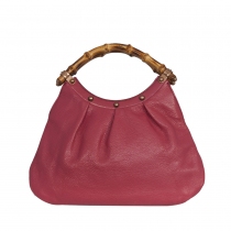 Gucci Bolso Mini Hobo Bambú Rosa