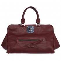 Longchamp Bolso Piel Burdeos