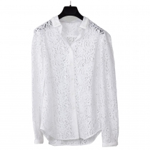 Gilmar Blusa Blanca Encaje Floral T 38
