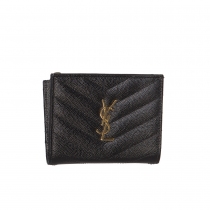 Saint Laurent Cartera Acolchada Negra