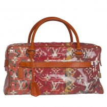 LV Bolso Le Rose Defile Denim Weekender