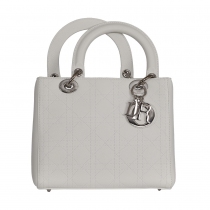 Dior Bolso Lady Dior Cannage Blanco