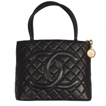 Chanel Bolso Tote Medallion Negro