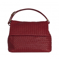 Bottega Veneta Bolso Intrecciato Rojo