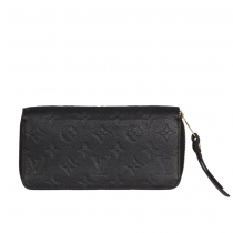 Louis Vuitton Cartera Zippy Piel Negra